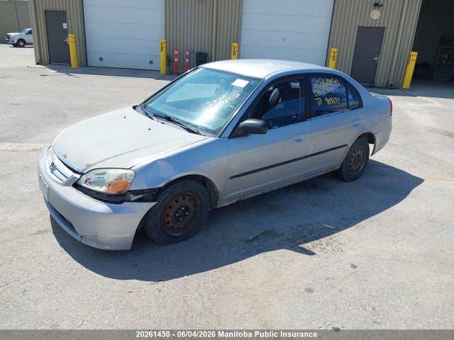Продажа на аукционе авто 2002 Honda Civic Dx, vin: 2HGES16402H905693, номер лота: 20261450