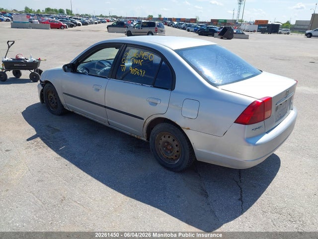 Продажа на аукционе авто 2002 Honda Civic Dx, vin: 2HGES16402H905693, номер лота: 20261450