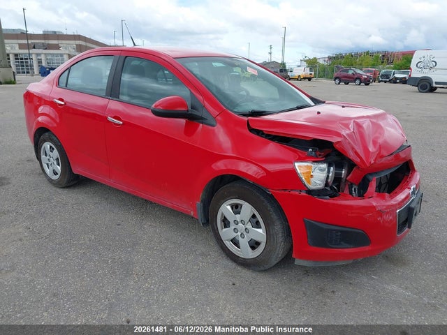 Продаж на аукціоні авто 2012 Chevrolet Sonic Lt, vin: 1G1JC5EH0C4120958, номер лоту: 20261481
