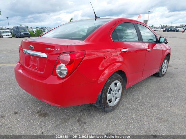 Продаж на аукціоні авто 2012 Chevrolet Sonic Lt, vin: 1G1JC5EH0C4120958, номер лоту: 20261481