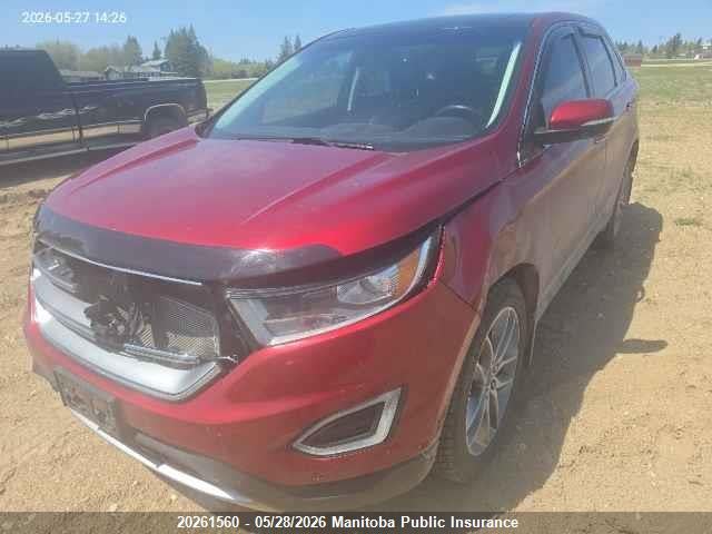 Aukcja sprzedaży 2015 Ford Edge Titanium, vin: 2FMPK4K81FBB86413, numer aukcji: 20261560