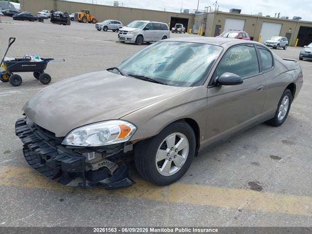 2007 Chevrolet Monte Carlo Ls მანქანა იყიდება აუქციონზე, vin: 2G1WJ15N479278894, აუქციონის ნომერი: 20261563