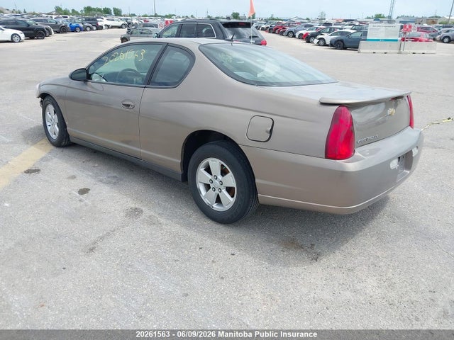 2007 Chevrolet Monte Carlo Ls მანქანა იყიდება აუქციონზე, vin: 2G1WJ15N479278894, აუქციონის ნომერი: 20261563