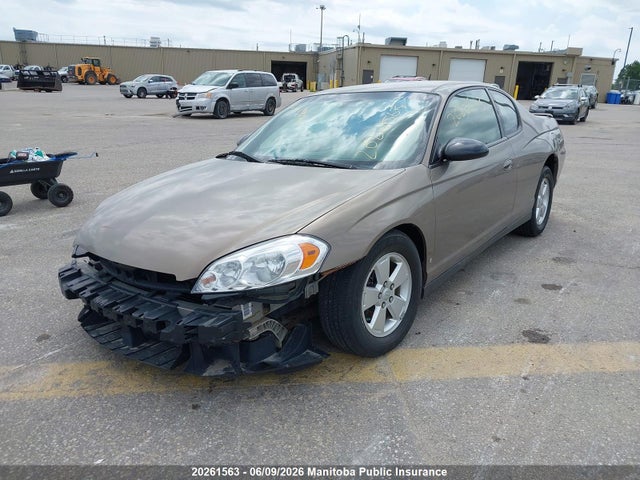 2007 Chevrolet Monte Carlo Ls მანქანა იყიდება აუქციონზე, vin: 2G1WJ15N479278894, აუქციონის ნომერი: 20261563