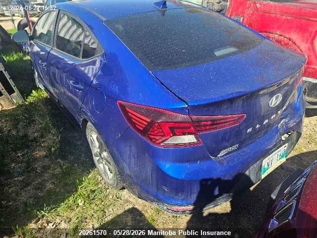 2019 Hyundai Elantra Preferred Preferred მანქანა იყიდება აუქციონზე, vin: KMHD84LF8KU776403, აუქციონის ნომერი: 20261570