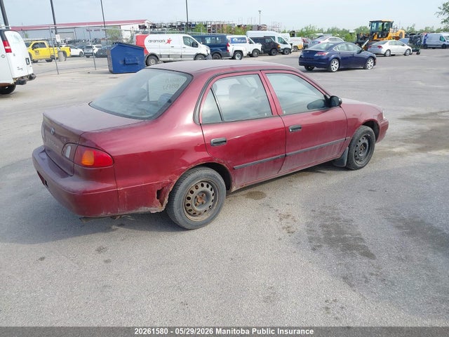 Продаж на аукціоні авто 2000 Toyota Corolla Ve, vin: 2T1BR12E3YC809037, номер лоту: 20261580