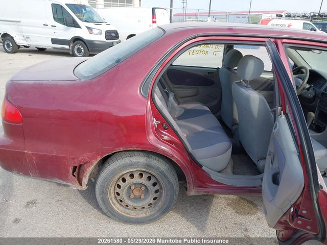 Продаж на аукціоні авто 2000 Toyota Corolla Ve, vin: 2T1BR12E3YC809037, номер лоту: 20261580