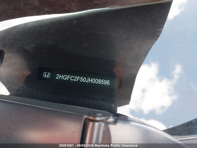 Honda Civic Lx 2018 2HGFC2F50JH008596 Image 8