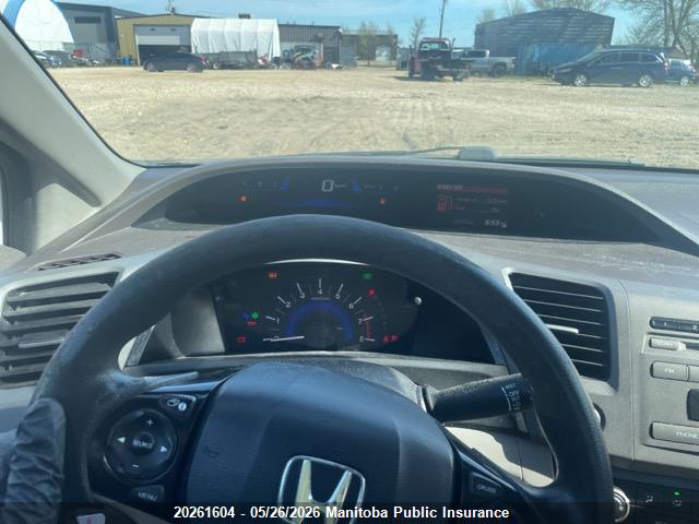 20261604 :رقم المزاد ، 2HGFB2F41CH109160 vin ، 2012 Honda Civic Lx مزاد بيع