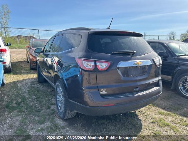 20261629 :رقم المزاد ، 1GNKVGKD4FJ180869 vin ، 2015 Chevrolet Traverse Lt مزاد بيع
