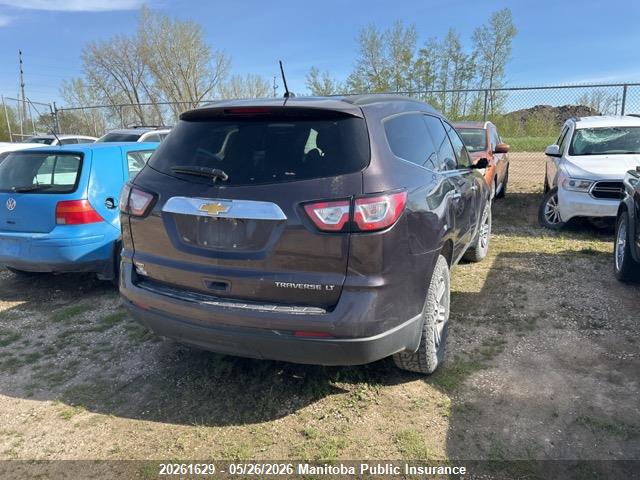 20261629 :رقم المزاد ، 1GNKVGKD4FJ180869 vin ، 2015 Chevrolet Traverse Lt مزاد بيع