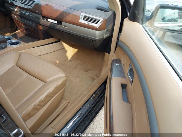 2007 Bmw 750li მანქანა იყიდება აუქციონზე, vin: WBAHN83557DT77014, აუქციონის ნომერი: 20261642