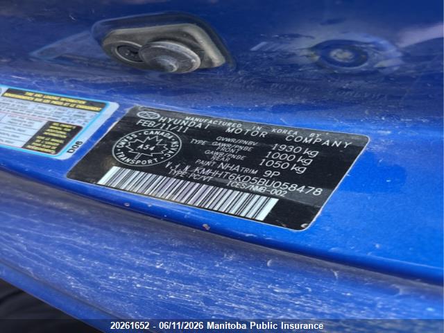 Aukcja sprzedaży 2011 Hyundai Genesis 2.0t, vin: KMHHT6KD5BU058478, numer aukcji: 20261652