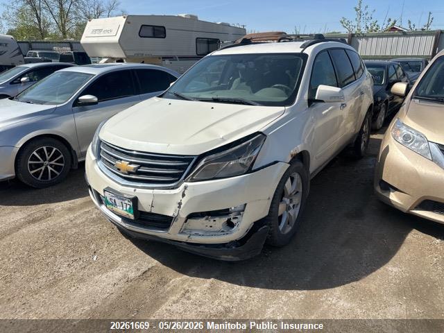 20261669 :رقم المزاد ، 1GNKVGKD8DJ106044 vin ، 2013 Chevrolet Traverse Lt مزاد بيع