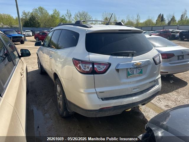 20261669 :رقم المزاد ، 1GNKVGKD8DJ106044 vin ، 2013 Chevrolet Traverse Lt مزاد بيع