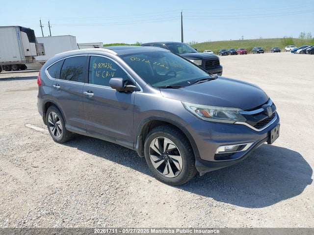 20261711 :رقم المزاد ، 5J6RM4H96GL809236 vin ، 2016 Honda Cr-v Touring مزاد بيع