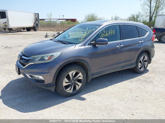 20261711 :رقم المزاد ، 5J6RM4H96GL809236 vin ، 2016 Honda Cr-v Touring مزاد بيع