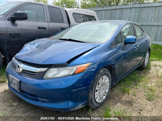 Aukcja sprzedaży 2012 Honda Civic Lx, vin: 2HGFB2F49CH028715, numer aukcji: 20261769
