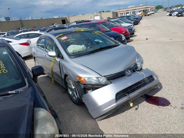 20261803 :رقم المزاد ، 2HGFA16538H114809 vin ، 2008 Honda Civic Lx مزاد بيع