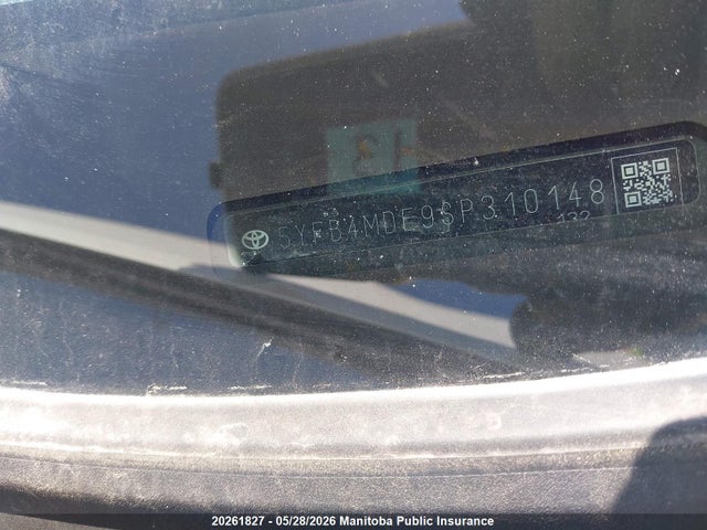 20261827 :رقم المزاد ، 5YFB4MDE9SP310148 vin ، 2025 Toyota Corolla Le مزاد بيع