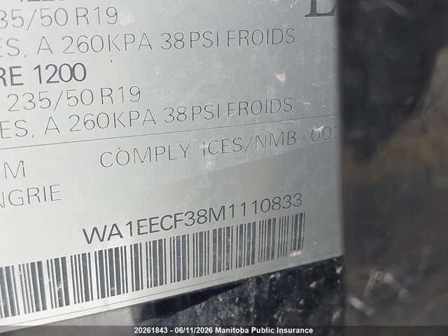 Audi Q3 Progressiv 45 2.0 Tfsi 2021 WA1EECF38M1110833 Image 9