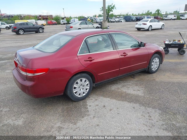 Aukcja sprzedaży 2004 Honda Accord Lx, vin: 1HGCM56464A810291, numer aukcji: 20261845