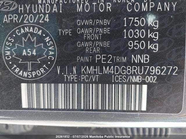 Hyundai Elantra Essential 2024 KMHLM4DG8RU796272 Image 9
