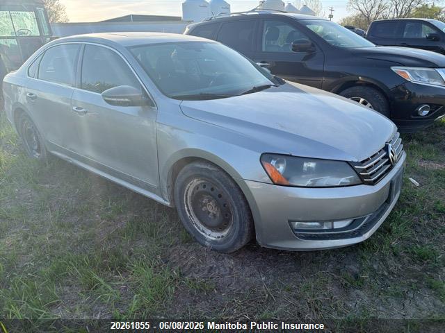 20261855 :رقم المزاد ، 1VWCN7A34CC003595 vin ، 2012 Volkswagen Passat 2.0 Tdi مزاد بيع