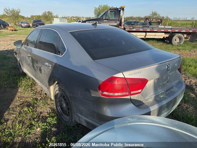 20261855 :رقم المزاد ، 1VWCN7A34CC003595 vin ، 2012 Volkswagen Passat 2.0 Tdi مزاد بيع