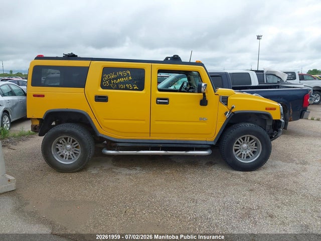 Продажа на аукционе авто 2003 Hummer H2, vin: 5GRGN23U63H101932, номер лота: 20261959