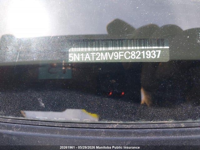 Aukcja sprzedaży 2015 Nissan Rogue Sl, vin: 5N1AT2MV9FC821937, numer aukcji: 20261961