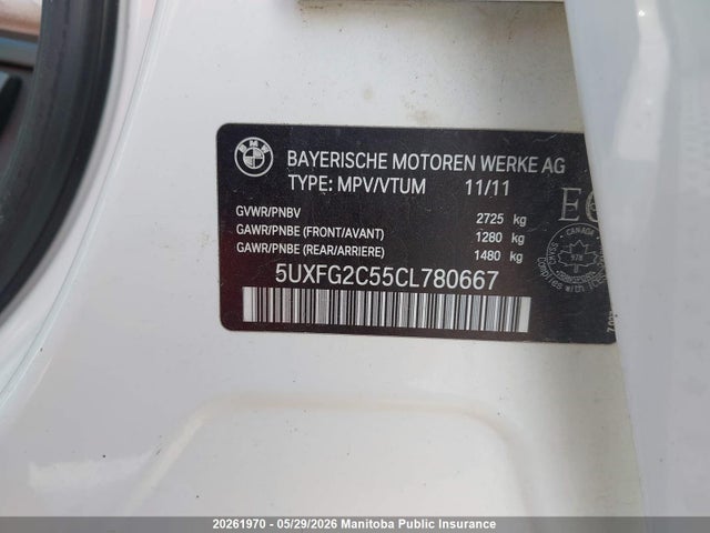 2012 Bmw X6 35i მანქანა იყიდება აუქციონზე, vin: 5UXFG2C55CL780667, აუქციონის ნომერი: 20261970