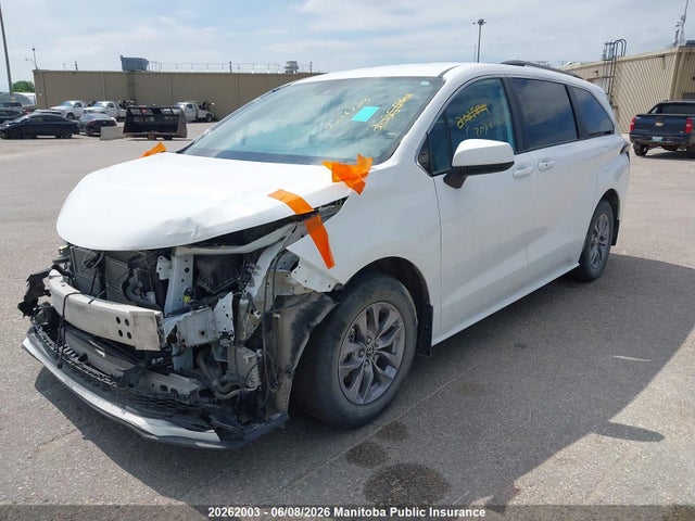 2024 Toyota Sienna Le Hybrid მანქანა იყიდება აუქციონზე, vin: 5TDGRKEC1RS209194, აუქციონის ნომერი: 20262003