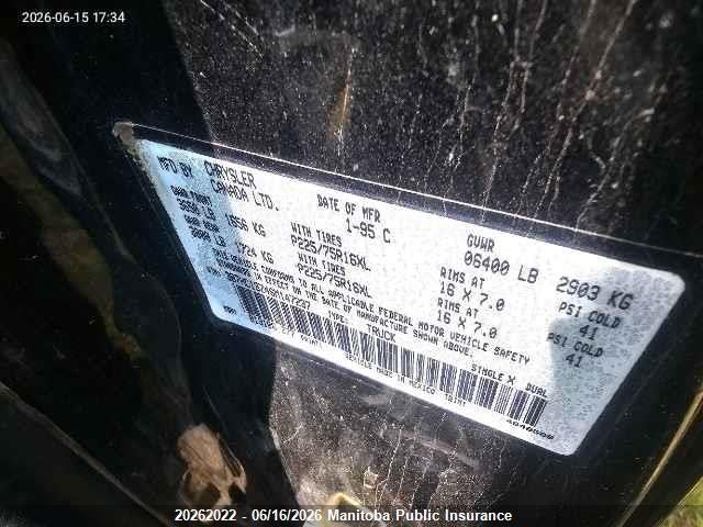 20262022 :رقم المزاد ، 3B7HC13Z4SM147237 vin ، 1995 Dodge Ram 1500 Club Cab مزاد بيع