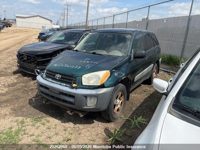 Aukcja sprzedaży 2001 Toyota Rav4, vin: JTEHH20V810028449, numer aukcji: 20262060