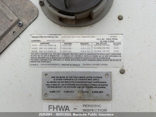 Aukcja sprzedaży 2008 Vanguard Other, vin: 5V8VA53BX8M806233, numer aukcji: 20262061