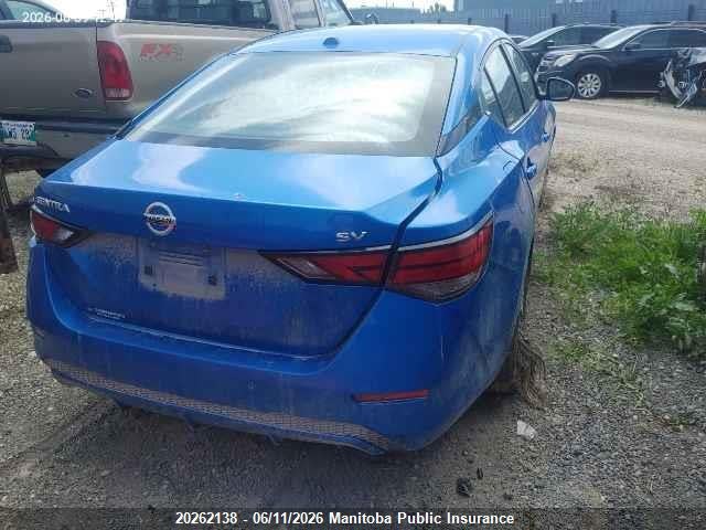 Продажа на аукционе авто 2023 Nissan Sentra 2.0 Sv, vin: 3N1AB8CV2PY263517, номер лота: 20262138