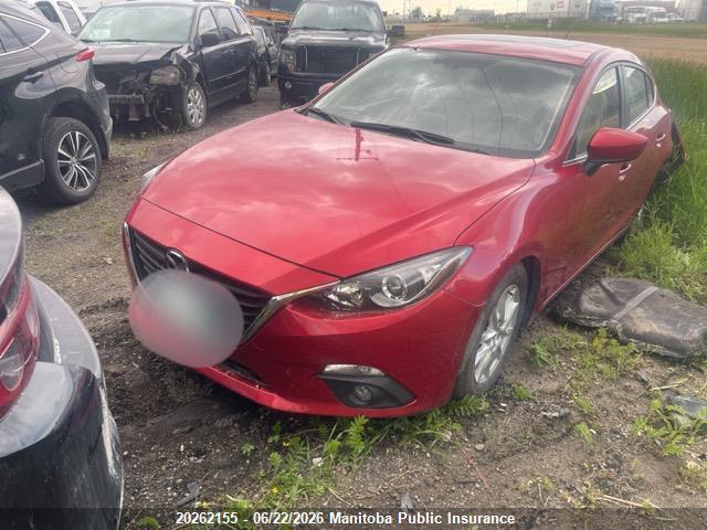 20262155 :رقم المزاد ، 3MZBM1L75FM192742 vin ، 2015 Mazda Mazda3 Sport Gs Sky مزاد بيع