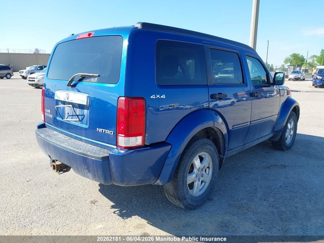 2009 Dodge Nitro Se მანქანა იყიდება აუქციონზე, vin: 1D8GU28KX9W506807, აუქციონის ნომერი: 20262181