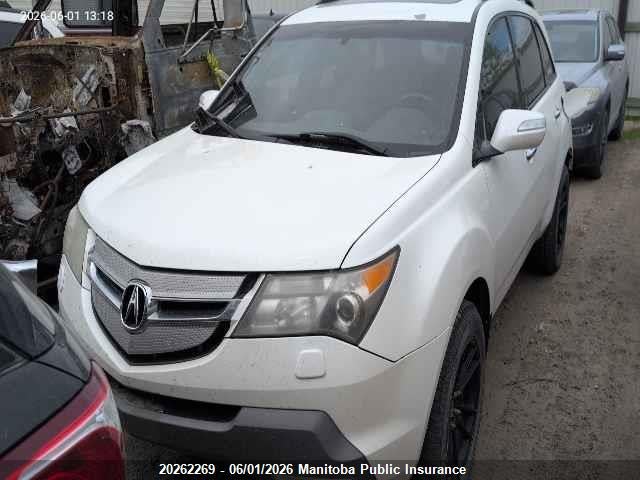 20262269 :رقم المزاد ، 2HNYD28508H000911 vin ، 2008 Acura Mdx Tech مزاد بيع