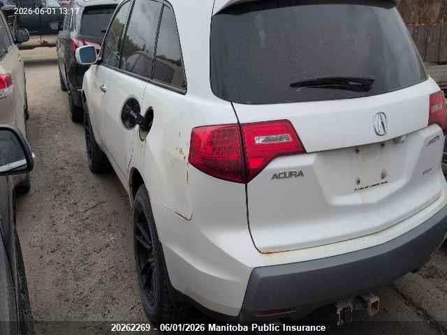 20262269 :رقم المزاد ، 2HNYD28508H000911 vin ، 2008 Acura Mdx Tech مزاد بيع