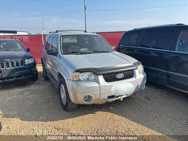 Продажа на аукционе авто 2006 Ford Escape Limited V6, vin: 1FMYU94186KC86087, номер лота: 20262316