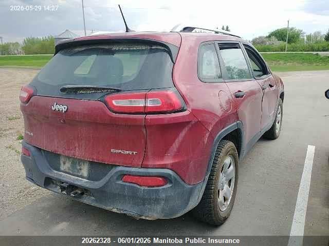 20262328 :رقم المزاد ، 1C4PJMAS2EW322257 vin ، 2014 Jeep Cherokee Sport مزاد بيع