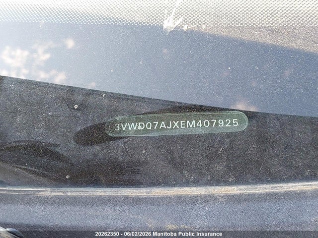 Aukcja sprzedaży 2014 Volkswagen Jetta 1.8 Tsi, vin: 3VWD07AJXEM407925, numer aukcji: 20262350