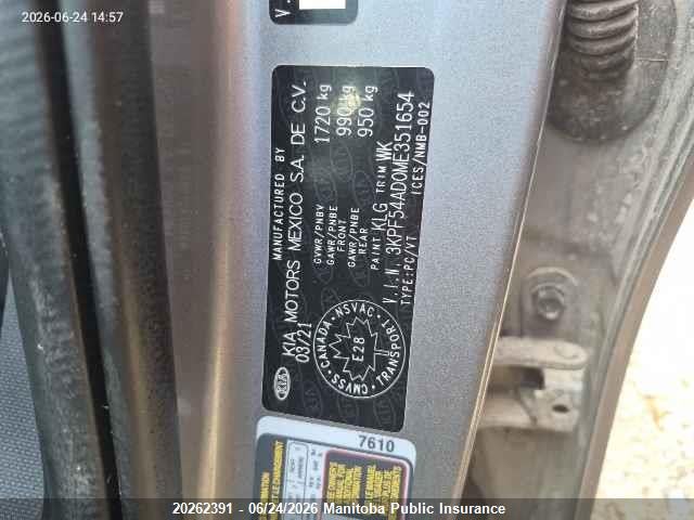 2021 Kia Forte Ex მანქანა იყიდება აუქციონზე, vin: 3KPF54AD0ME351654, აუქციონის ნომერი: 20262391