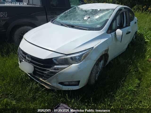 2025 Nissan Versa 1.6 S მანქანა იყიდება აუქციონზე, vin: 3N1CN8DV5SL829190, აუქციონის ნომერი: 20262505