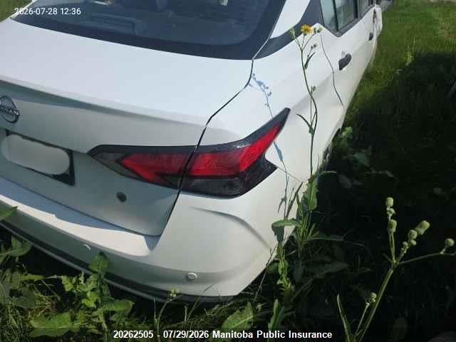 2025 Nissan Versa 1.6 S მანქანა იყიდება აუქციონზე, vin: 3N1CN8DV5SL829190, აუქციონის ნომერი: 20262505