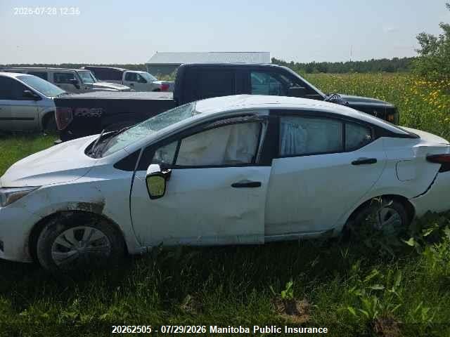 2025 Nissan Versa 1.6 S მანქანა იყიდება აუქციონზე, vin: 3N1CN8DV5SL829190, აუქციონის ნომერი: 20262505