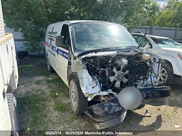 20262514 :رقم المزاد ، 1GTW7AFP1P1205489 vin ، 2023 Gmc Savana 2500 Cargo Van مزاد بيع