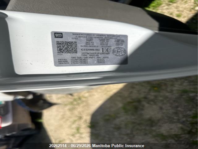 1GTW7AFP1P1205489 GMC Savana 2500 Cargo Van